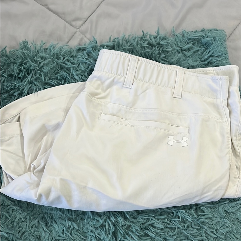 Under Armour White Athletic Shorts